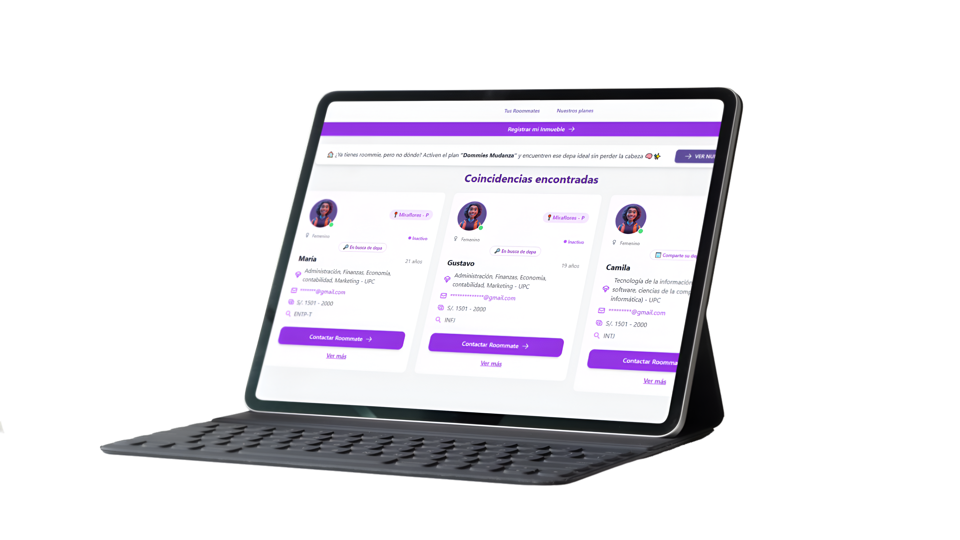 Mockup de Dommies en una Macbook